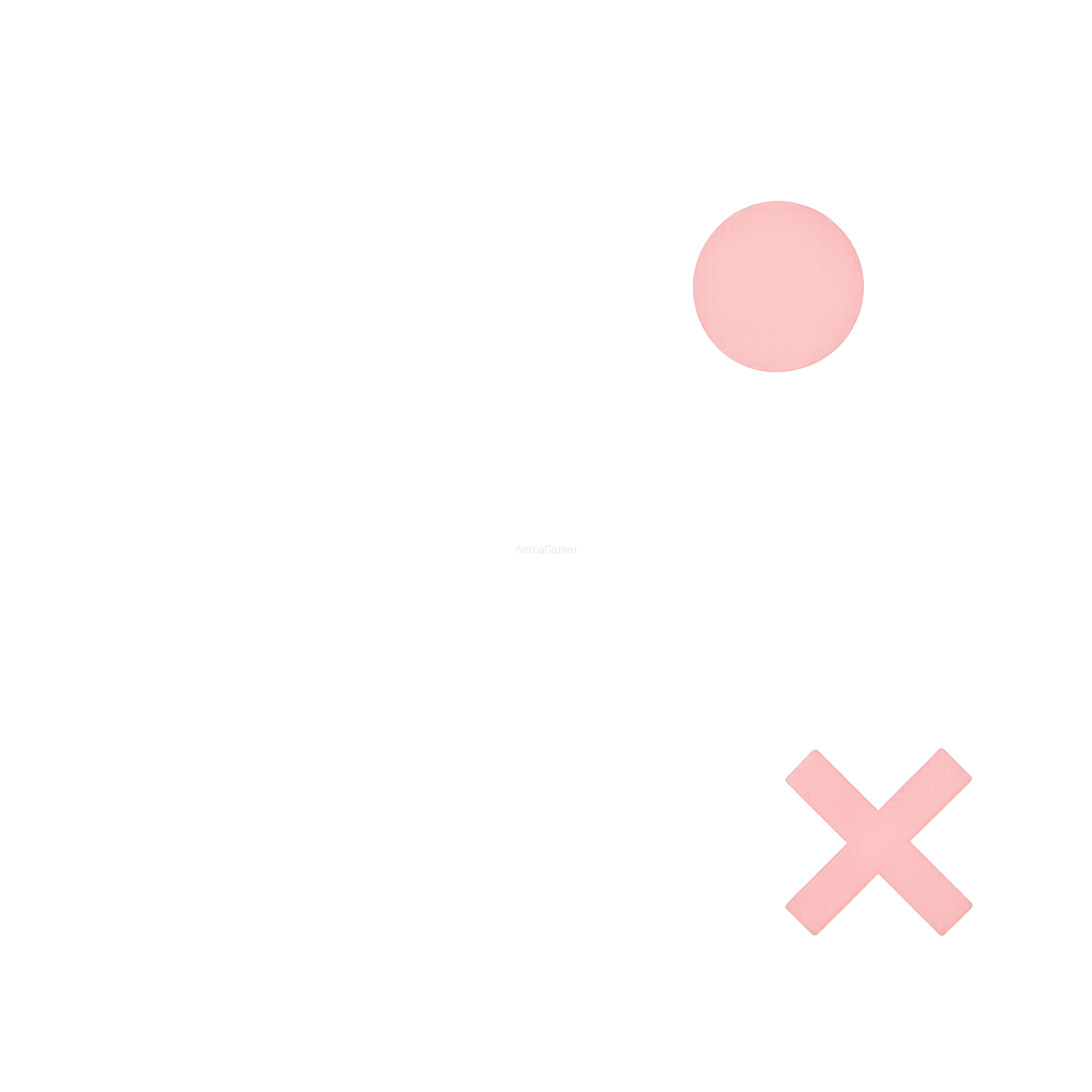 Minimalna ilustracja: kontroler i dwa geometryczne symbole w dużej pustej przestrzeni